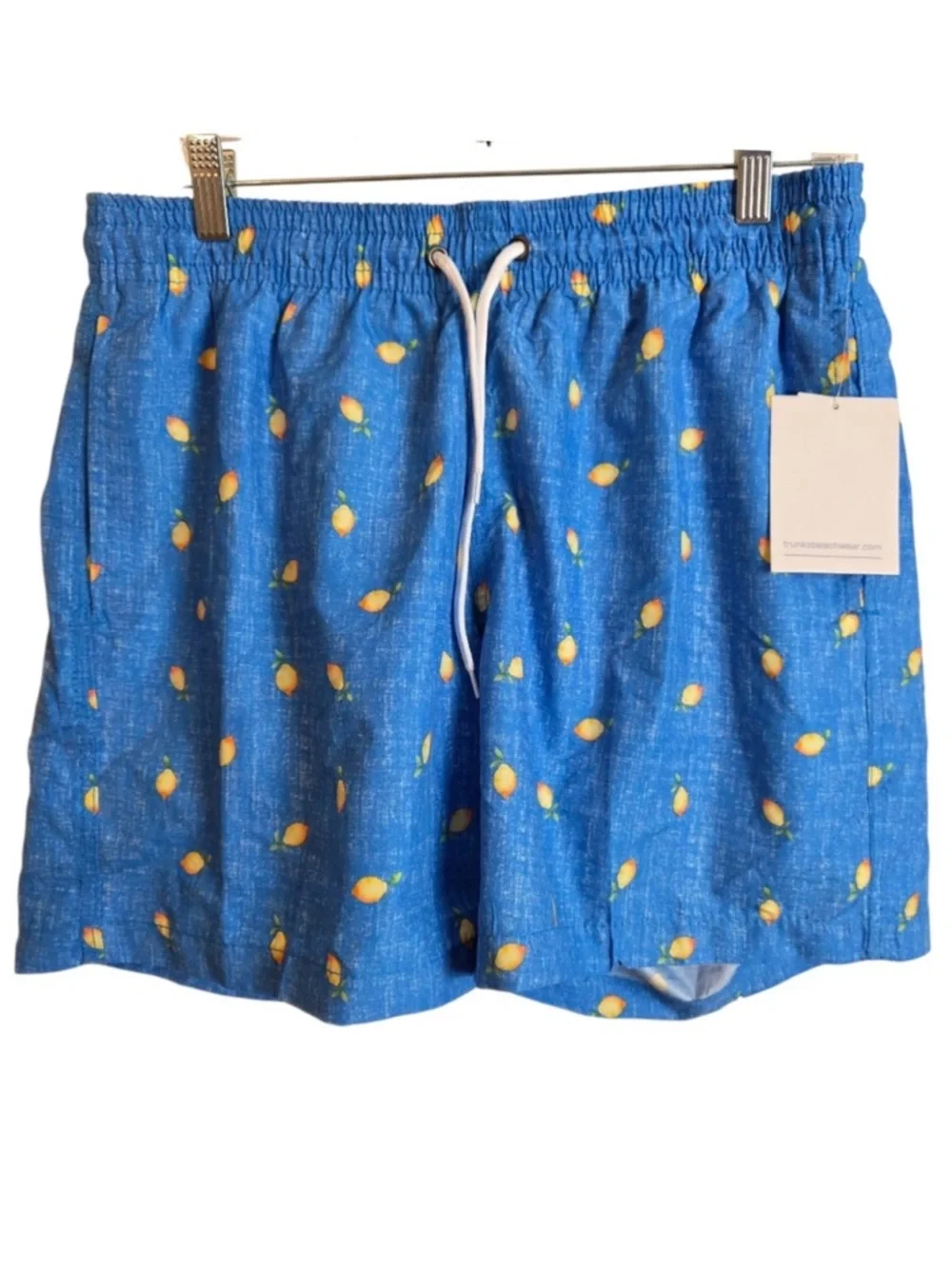 Trunks Surf & Swim Sano Chambray Lemons Swim Trunks NWT